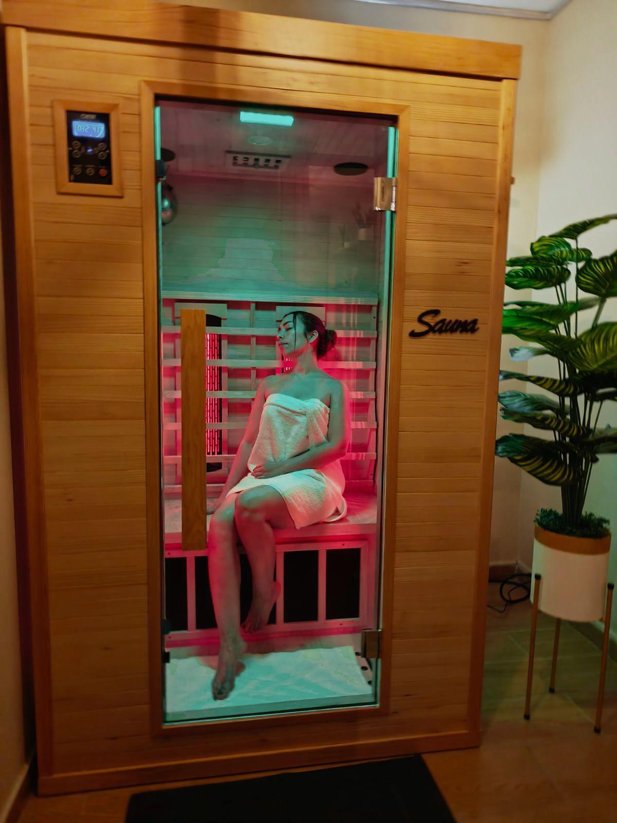 Cabina de Sauna Infrarrojo del SPA Ejecutivo La Perla