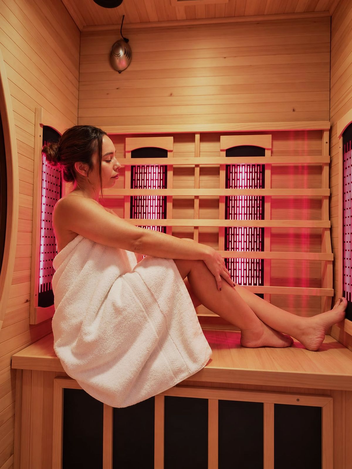 Sauna Infrarrojo por dentro